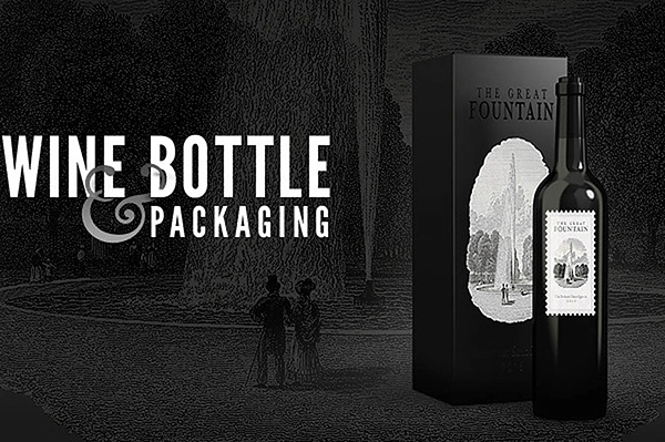 Wine Bottle Packaging Free Mockup Template