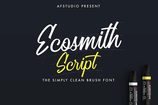 Ecosmith - Free Modern Cursive Font
