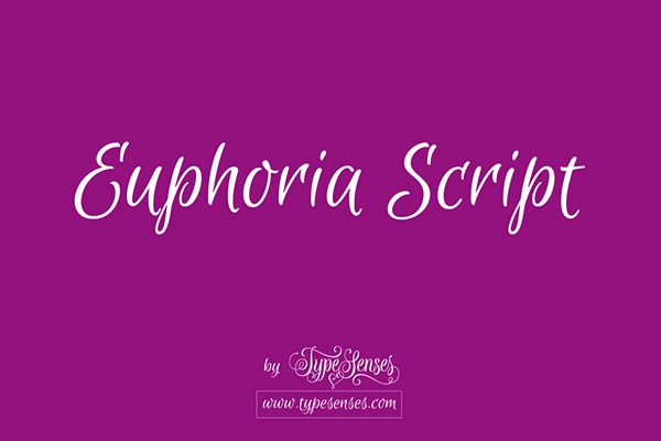 Euphoria Free Playful Cursive Font