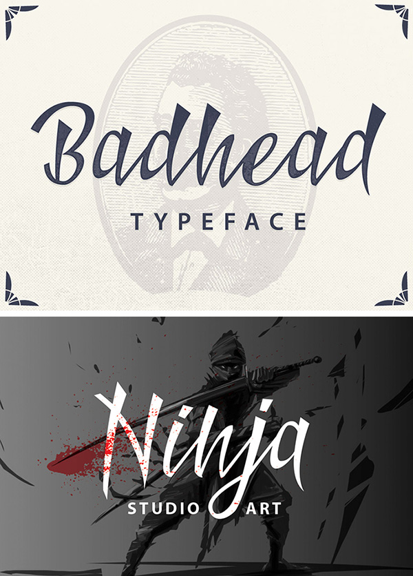 Badhead - Free Japanese Calligraphy Font
