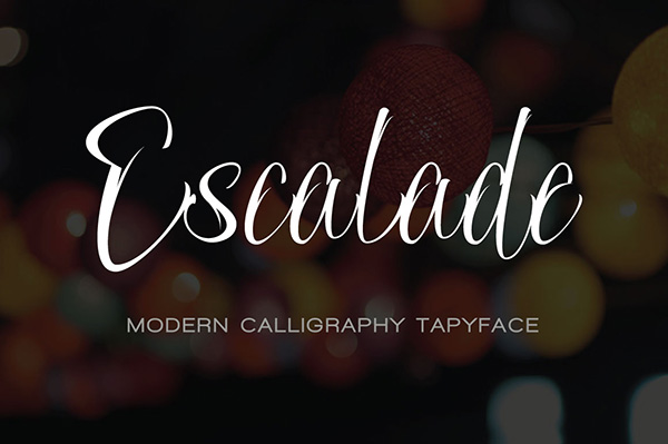 Escalade - Invitation Calligraphy Fonts