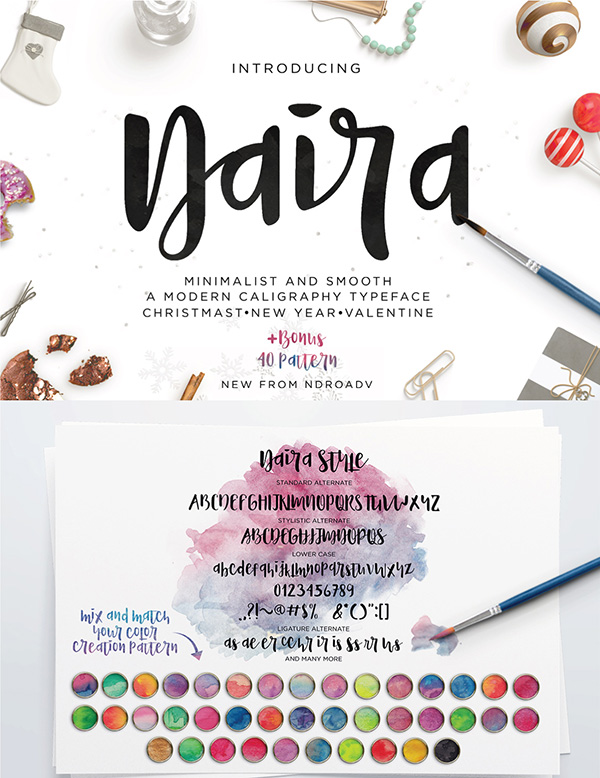 Naira - Free Modern Calligraphy Font