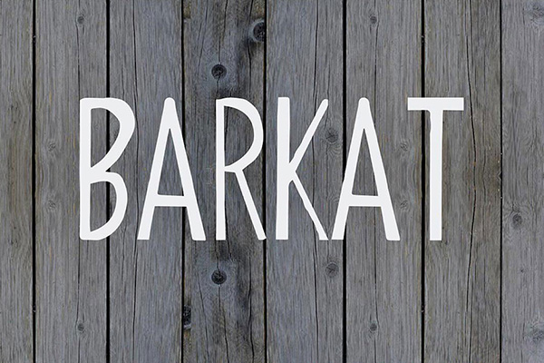 Barkat - All Caps Calligraphy Font