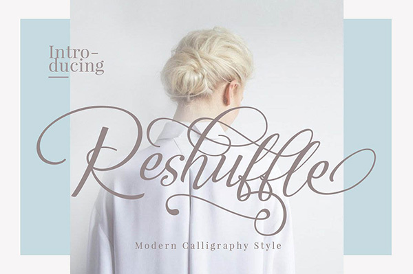 Reshuffle - Free Calligraphy Script Font