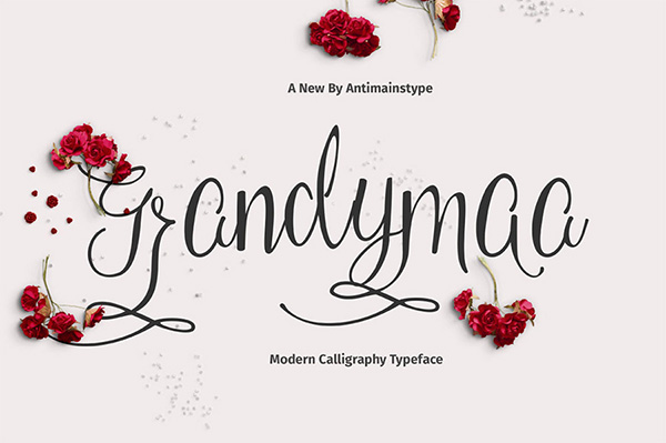 Grandymaa - Free Modern Calligraphy Font