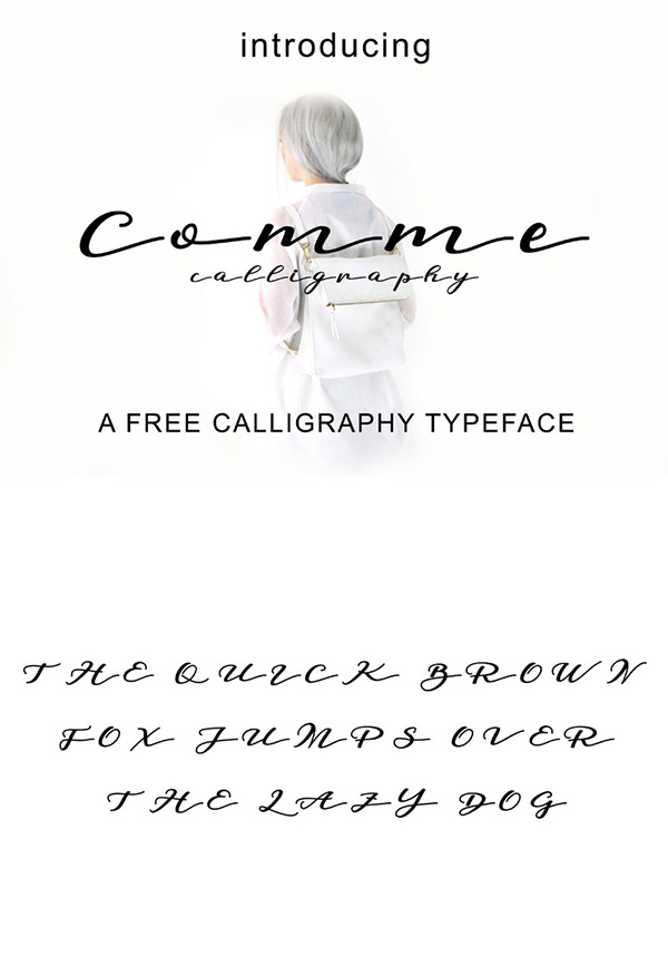 Comme - Free Handpainted Calligraphy Font