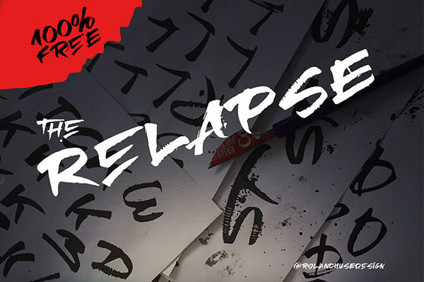 Relapse - Free Graffiti Lettering Font