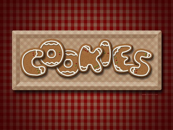 Gingerbread Cookies Text Effect