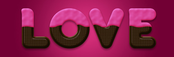 Chocolate Text Effect In Photoshop For Valentine’s Day