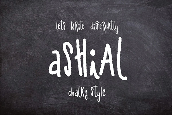 Ashial - ChalkBoard Script Font