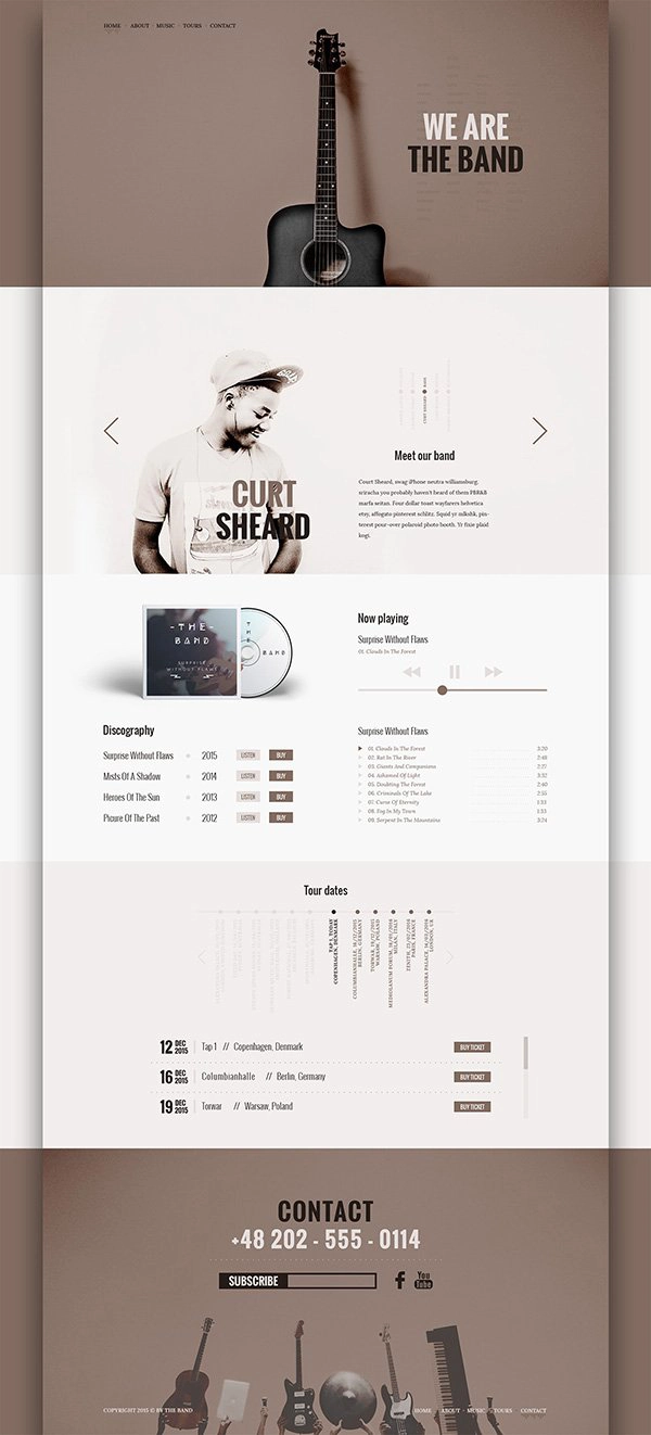 The Band - Free PSD Template