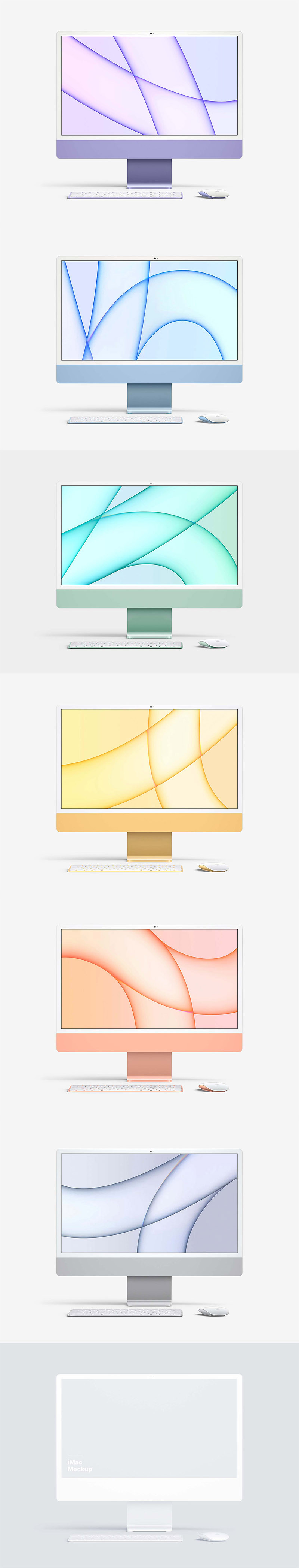 Clean iMac 24-inch 2021 - Free Mockup