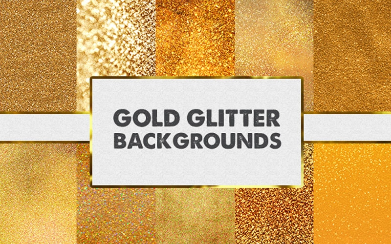 Gold Glitter Background Pack - 10 Free Backgrounds