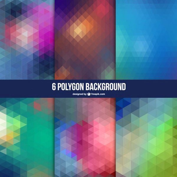 6 Polygon Abstract Background