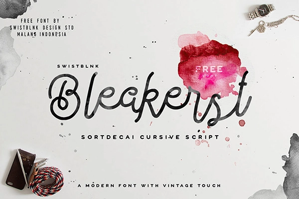 Bleakerst – Free Cursive Script Font