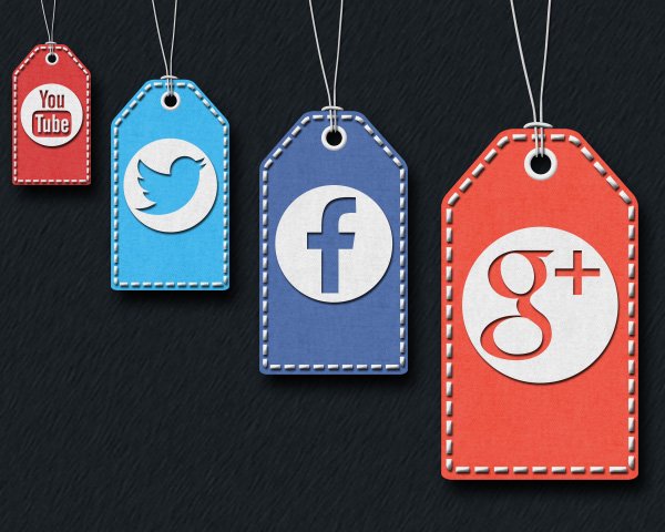 40 Stitched Social Media Tag Icons
