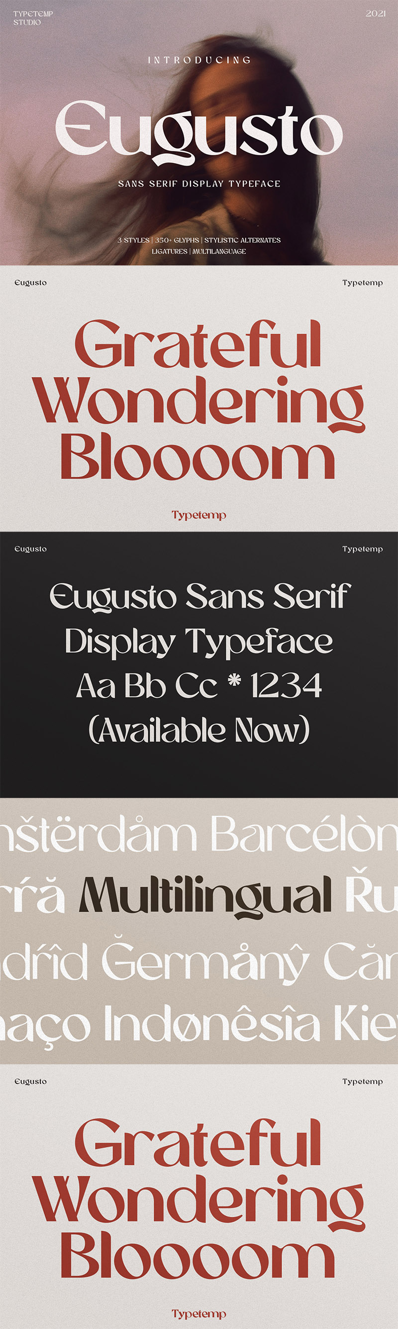 Eugusto - Stylish Sans Serif (Free Personal Use Font)